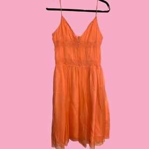 Esperanto gorgeous silk dress, spaghetti strap, summer dress! Size Large